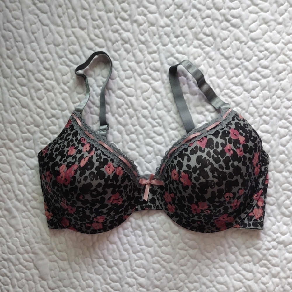 🚨5 FOR $25🚨 SEND OFFER Floral Print Bra Under Wire 38D Adjustable Straps NWOT